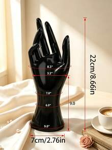 1pc Women's Hand-Shaped Bracelet Glove Ring Display Stand, Jewelry Display Rack, Display Clip, Suitable For Bracelets, Rings, Gloves, Women's Storage Organizer, Travel Essential Gift, Room Decor - Multicolor - View 3