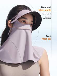 Beneunder Visor-Style Neck-Covering Sun-Protective Mask MP356 - Light Grey - View 3