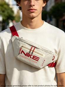 Nike 男款女款NK HERTGE WSTPCK-PENANT TOSS運動包戶外出行收納小包腰包HJ8368-451 - 大學紅 - 查看 1