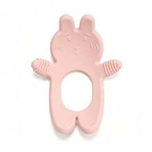 1pc Rabbit Shaped Silicone Baby Teething Toy, Multi-Texture Surface Design Suitable For Baby Chewing, Durable And Easy To Clean, Baby Bath Toy - Multicolor - View 14