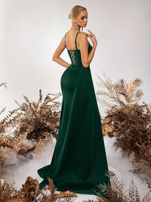 Vestidos de Boda - Verde Oscuro - Ver 3