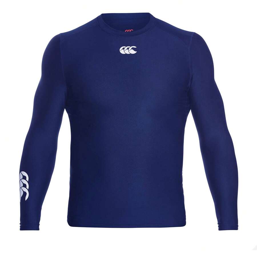 Canterbury Mens ThermoReg Long Sleeve Base Layer Top - Navy - View 1