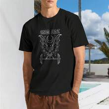Gym Bat Workout Vampire Bat And Moon Healthy Goth T Shirt,Men Clothing,100 Percent Cotton - 款式 - 查看 1