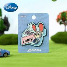 Monogram 1PC Disney Official Licensed Zootopia Character Judy Hopps Nick Wilde Cute Magnetic Brooch Metal Enamel Pin Badge Accessories For Backpack Denim Jacket Decor Holiday Gift - A - View 7