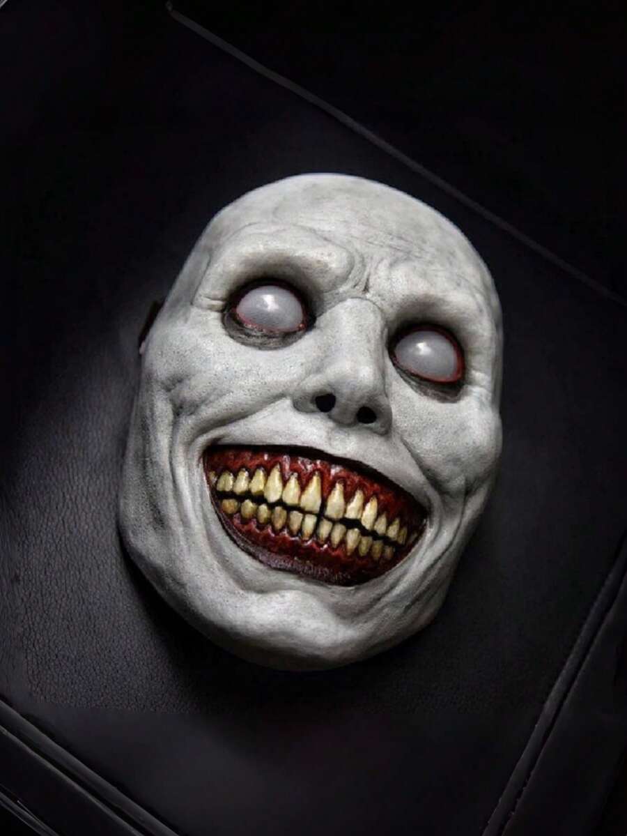 2 Buah Set Topeng Zombie Halloween - Desain Dua Sisi Badut Horor & Setan, Cocok untuk Cosplay/Pesta Rumah Hantu - MultiWarna - View 1