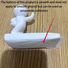 1個趣味迷你角色造型門擋，不僅是實用的門擋，也是小巧的家居裝飾品。由柔軟矽膠製成，具有緩衝效果，可防止門撞擊時產生噪音或損壞。能防止門自動關閉並抵禦強風，適用於居家、飯店客房等場所，為日常生活增添趣味與安全感。注意：不適用於光滑表面！ - 多色 - 查看 3