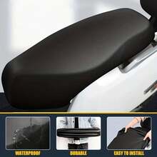 2pcs/1pc Motorcycle Seat Cover Waterproof Dustproof Rainproof Sunproof Motorcycle Scooter Seat Cover Seat Cover Protective Cover Accessories - A - View 3