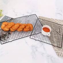 Black Non-Stick Cooling Rack, Small And Large Square Cake Cooling Rack, Baking Tool Bread Cooling Rack, Heat-Resistant, Baking, Oven, Perfect For Baking Cakes, Bread, Grilling, Steak, Turkey, Lamb Chops, Etc., Kitchen Accessory Rack, Halloween, Christmas, New Year Holiday Supplies - Black - View 10