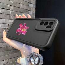 1 buah Casing Ponsel Pelindung Anti-Jatuh Tebal TPU Motif Bunga Lili, Kompatibel dengan Galaxy S26 Ultra/ A40/ 14C/Honor 200 Lite/Transsion dan Model Android Lainnya, Serbaguna untuk Penggunaan Sehari-hari - Hitam - View 5