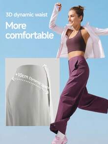 Beneunder Women's Quick-Dry Loose-Fit Sun-Protective Pants DS011 - Blue - View 2