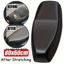 2pcs/1pc Motorcycle Seat Cover Waterproof Dustproof Rainproof Sunproof Motorcycle Scooter Seat Cover Seat Cover Protective Cover Accessories - A - View 4