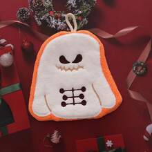 4/1pc Halloween Hanging Towels, Super Absorbent Thickened Coral Fleece Towels, Ghost And Pumpkin Halloween Decorative Towels, Suitable For Bathroom, Kitchen And Living Room, Heat-Resistant Thickened Pads, Cute And Quirky Home Decor - Multicolor - View 15