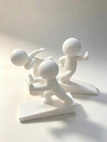 Funny Kung Fu Character Design Door Stopper, Non-Slip Door Wedge, Wall And Floor Protector, Easy To Install, Suitable For Pets, Home And Office, Keeps Door Open, Home Decor Desktop Ornament, Cute Door Stopper - Multicolor - View 9