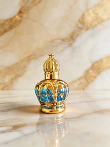 12ML Crown Gold Perfume Refill Bottle, Glass Perfume Roller Ball Bottle, Gilded Portable Cosmetic Roller Ball Bottle - View 11