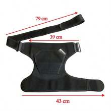 Adjustable Shoulder & Elbow Support Brace With Rotational Joint Stabilizer, Prevents Overextension Of Left/Right Arm During Running (3-Level Compression Sleeve) - Black - View 8