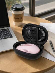 1pc Mouse Storage Bag, Multi-Functional Data Cable Organizer, Digital Accessories Storage Pouch, Shockproof Power Bank Plug And Mouse Protective Case, Wireless Mouse Storage Protective Cover, Portable Storage Bag - Multicolor - View 5