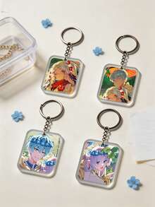 4/2/1 Set "Beyond Journey's End" Anime Double-Sided Keychain Pendant, Cute Anime Keychain, Packaging Decoration, Perfect Gift For Anime Fans - ZSDFLL07 - View 6