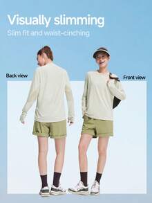 Beneunder Women's Breathable Long-Sleeve Sun-Protective T-Shirt (Loose Fit) AS001 - Black - View 4