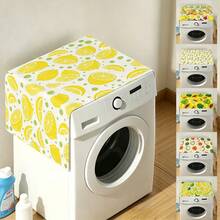 1pc Fruit Pattern Home Washing Machine Dust Cover, Drum Washing Machine Dust Cover, Sunproof Dust Cover, Home Decorative Horizontal Dust Cover - Multicolor - View 1