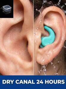 Multipurpose Swimming Ear Plugs With Layered Sound Reduction Flexible Portable Ear Plug For Swimmers Travelers Reusable Ear Plugs For Sleeping Ideal For Deep Sleep And Long Flights Silicone Swim Earplugs For Adults Outdoor Beach Pool Essentials - Multicolor - View 10
