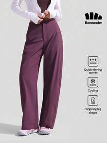 Beneunder Women's Quick-Dry Loose-Fit Sun-Protective Pants DS011 - Purple - View 1