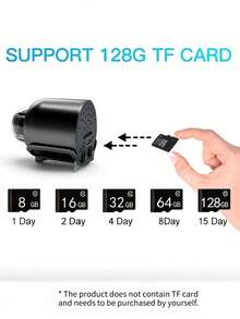 1 pieza/2 piezas Cámara mini HD 720P, Cámara de para el hogar, Cámara oculta portátil, Cámara mini inteligente, Cámara inalámbrica WiFi con visión nocturna HD (solo red 2.4G), Monitoreo remoto, Almacenamiento en tarjeta SD, Adecuada para hogar, automóvil, oficina y talla grande escenarios, en línea las 24/7 - Multicolor - Ver 12