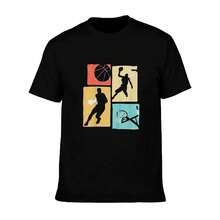Camiseta de Jugadores de Baloncesto – Camiseta con Gráfico de Aro Colorido para Fans de Deportes - forma - Ver 6