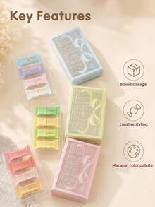 4pcs Creative Shaped Macaron Color Fluorescent Markers, Portable Highlight Pens For Journaling, Office Gift, Back To School - 4-pack Macaron Colors - View 3