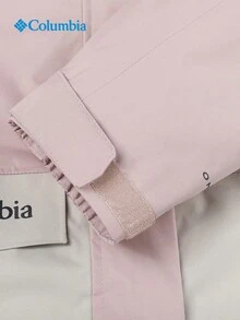 Columbia New Waterproof Outdoor Women's Sports Jacket Hooded Casual Coat - Pink/Off-white - View 9