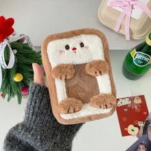 1pc Super Cute Plush Transparent Cartoon Card Holder, Ins Style Cartoon Plush Card Holder, 3-Inch Photo Star Card Display Pendant, Multi-Functional ID Card, Work Badge, Student ID, Teacher ID, Sick Leave Badge Holder - Multicolor - View 12