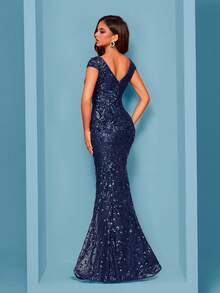 Vestidos de Boda - Color azul marino - Ver 4