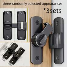 1 Set Stainless Steel Latch Lock, Comes With Screws & Tools, Easy DIY Installation For Wooden Doors, Cabinets, Furniture - Multicolor - View 15
