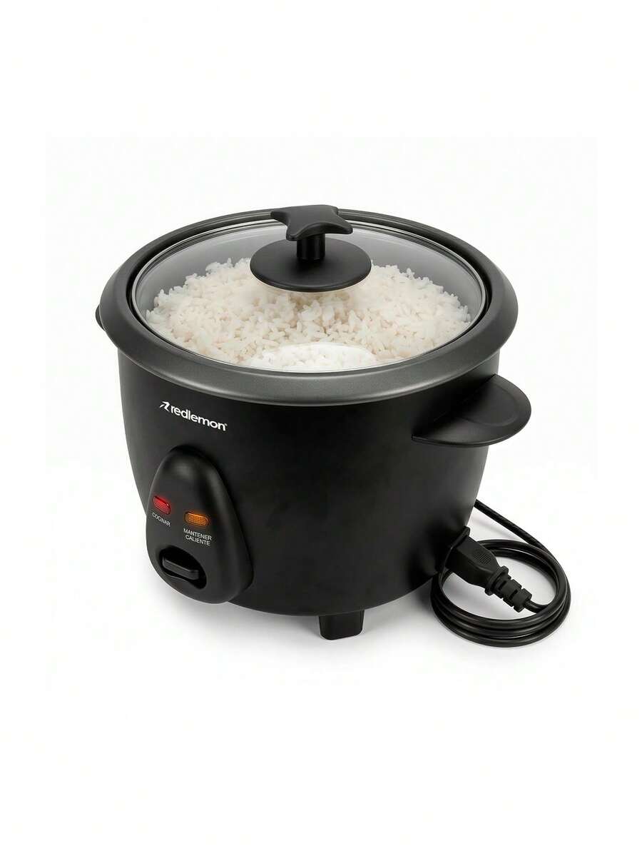 Redlemon Small 0.6L Non-Stick Electric Rice Cooker For 6 Cups Of Cooked Rice - 黑色 - 查看 1