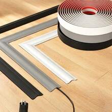 1pc 1/3 Meters PVC Floor Cable Cover, Soft Floor Cable Protector, Wire Concealer, Floor Cable Management Sleeve - Multicolor - View 3