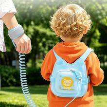 1pc Cartoon Baby Anti-Lost Backpack With 2m Leash, Breathable Adjustable Shoulder Straps, Polyester Material, Designed For Boys And Girls Children Anti-Lost Rope And Safety Wrist Strap Category: Safety Leash, Traction Strap - Multicolor - View 6