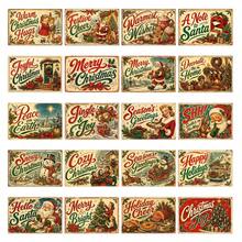 20pcs Christmas Holiday Postcards, Christmas Greeting Cards For Friends And Family, Reindeer, Santa Claus, Snowman And Christmas Tree Illustration Wall Collage Set, Suitable For Home Decor, Perfect For Scrapbooking And Handmade Crafts - A - View 2