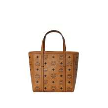 Mcm Liz Visetos Logo Embroidered Women's Shoulder Bag MWPGSMT02CO001 - 干邑色MWPGSMT02CO001 - 查看 4