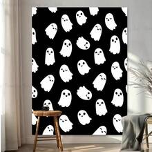 1pc Ghost Pattern Tapestry, Suitable For Living Room, Travel And Office Bedroom, Can Be Used As Decorative Tapestry - Multicolor - View 3