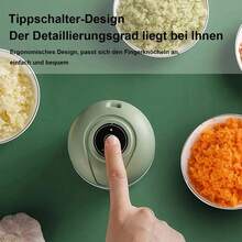 Electric Garlic Beater & Garlic Stamper - Mint Green - View 7
