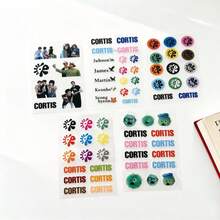 5 قطع/مجموعة ملصقات ديكور إبداعية C/ORTIS Merch، ملصقات فينيل مقاومة للماء للمفكرة والهاتف والجهاز اللوحي والحقائب وزجاجة المياه، ملصقات مجموعة المعجبين DIY - متعدد الألوان - مشاهدة 8