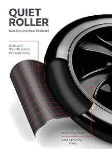 Rebound Abdominal Wheel, Dual-Wheel Ab Roller For Men & Women, Core Trainer For Waist & Belly Fat Loss, Suitable For Beginners, Home, Gym, Dorm & Apartment Use - A - View 5