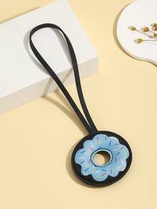 Hot-Selling New DIY Handmade Cute Cartoon PU Padded Donut Keychain, 1pc Personalized Creative Leather Macaron Color Bread Ring Car Key Backpack Charm, Mother's Day Gift, Girlfriend Gift, Bag Decoration Pendant, Holiday Creative Gift, Event Favor, Suitable For Daily Use - Multicolor - View 14