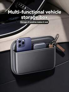 Tas Penyimpanan Mobil, Kotak Penyimpanan Perekat untuk Dashboard Utama dan Penumpang, Tas Penyimpanan Multifungsi untuk Celah Kursi Mobil, Penyimpanan Interior Mobil, Merapikan Ruang Mobil, Kotak Penyimpanan Mobil - MultiWarna - View 3