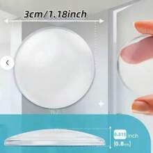 Transparent Self-Adhesive Shock-Absorbing Door Stopper Wall Protector, Door Protection, Noise Reduction Design, Easy Installation, Reusable Plastic Material - Multicolor - View 5