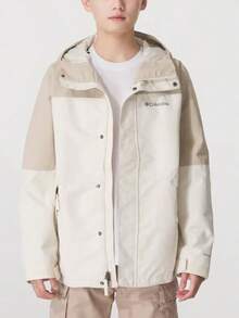 Columbia New Men's Outdoor Casual Sports Hiking Climbing Waterproof Windproof Softshell Jacket - Off-white/Apricot - View 1