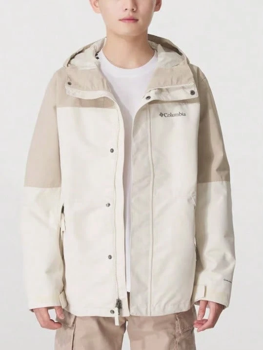 Columbia New Men's Outdoor Casual Sports Hiking Climbing Waterproof Windproof Softshell Jacket - Off-white/Apricot - View 1