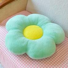 1pc Cute Sunflower Throw Pillow Cushion Backrest Sofa Pad Car Backrest Bay Window Decor Living Room Floor Mat - Multicolored - View 8