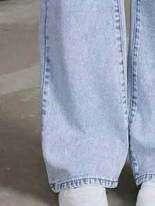 Tween Girl Summer Denim Jeans, New Fashion Style - Blue - View 6