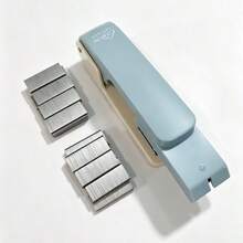Blue & Black Manual Desktop Stapler With 2 Boxes Of 2000 Staples, Durable Plastic, Suitable For Office, Home And Professional Use, Home Office Stapler | Modern Desktop Stapler | Clearly Marked Stapling - A - View 20
