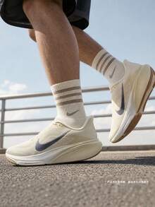 Nike Men's AIR ZOOM PEGASUS 42 ESS Running Shoes Low-Top IM8332-100 - Light Grey - View 2